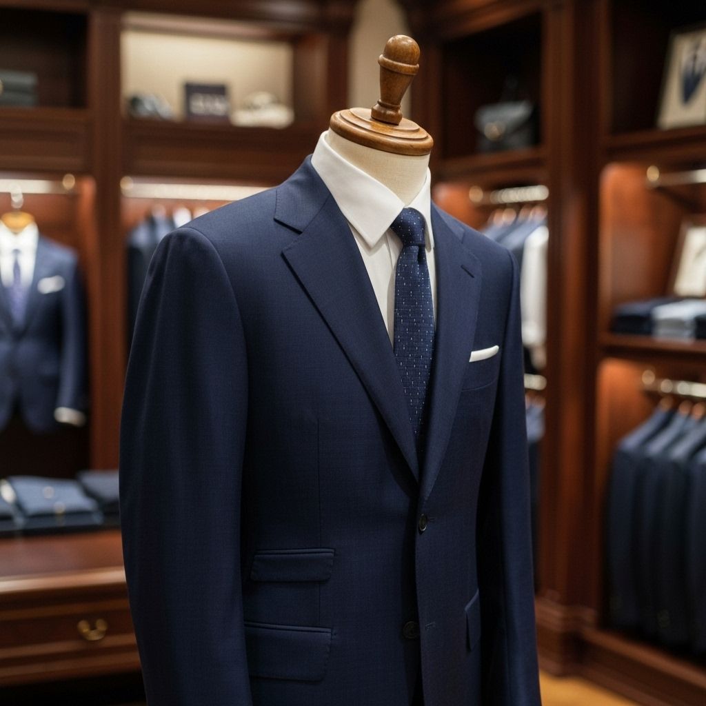 Custom tailored suit